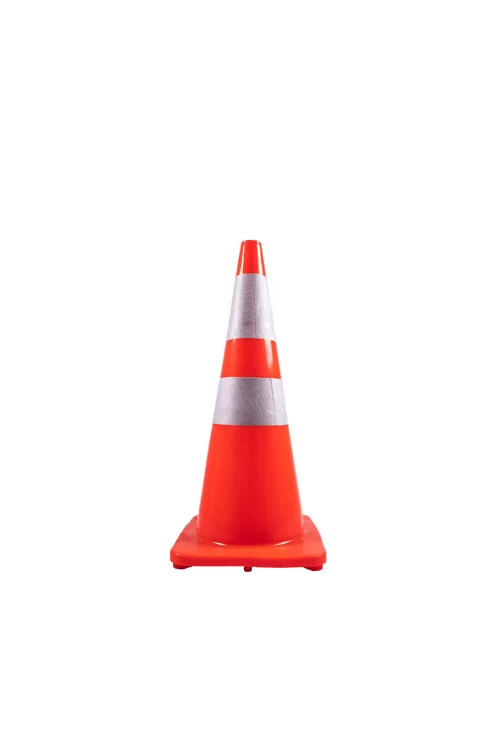 ORANGE-SOFT-PVC-TRAFFIC-CONE-c-w-REFLECTIVE-TAPE